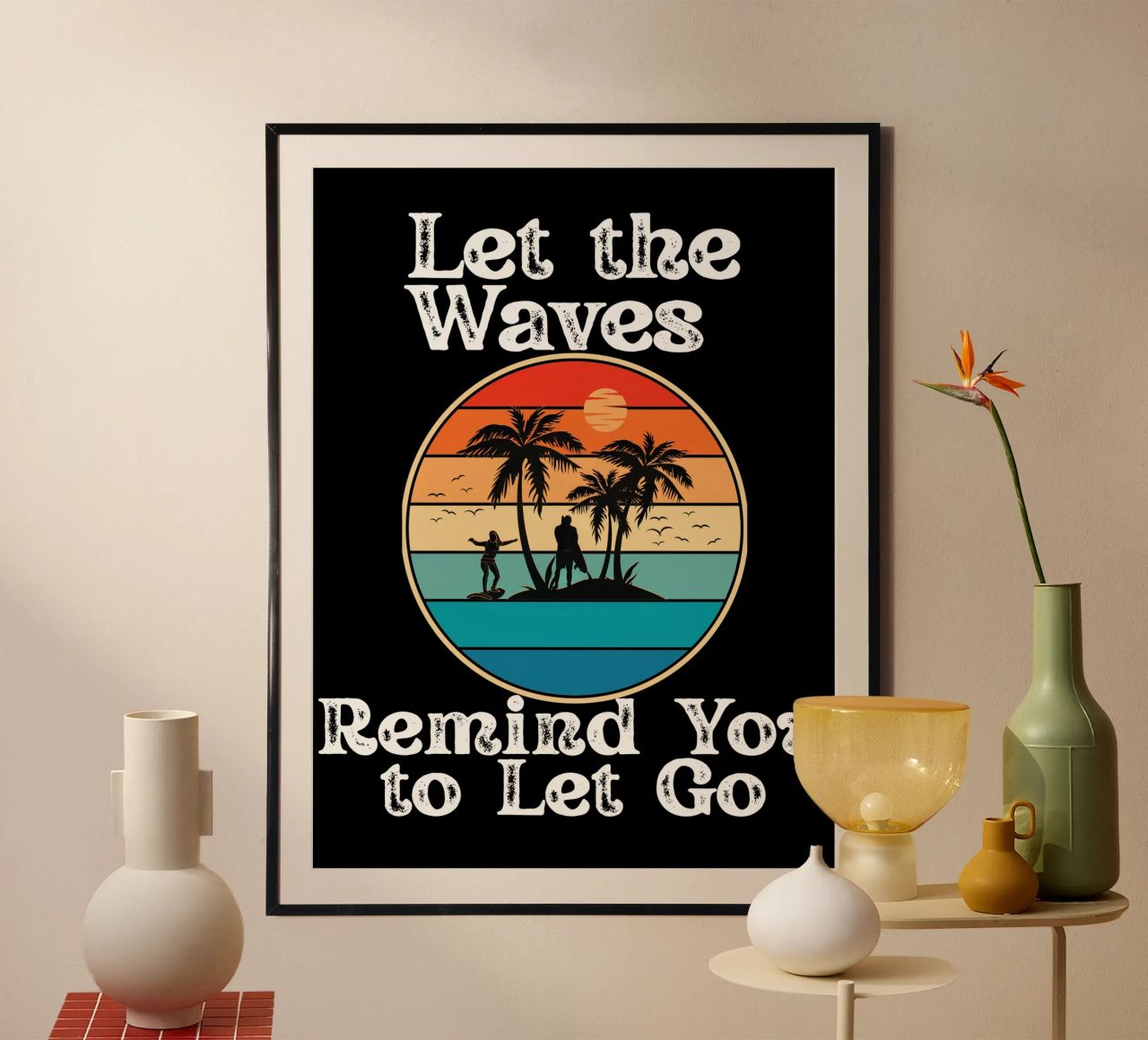 Let the Ocean Teach You to Release and Flow Let Go Live Free hahnemühle by Lionandlamb