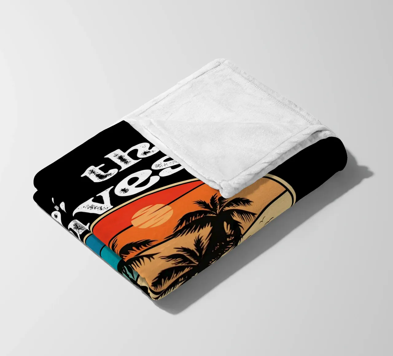 Let the Ocean Teach You to Release and Flow Let Go Live Free fleece blanket by Lionandlamb