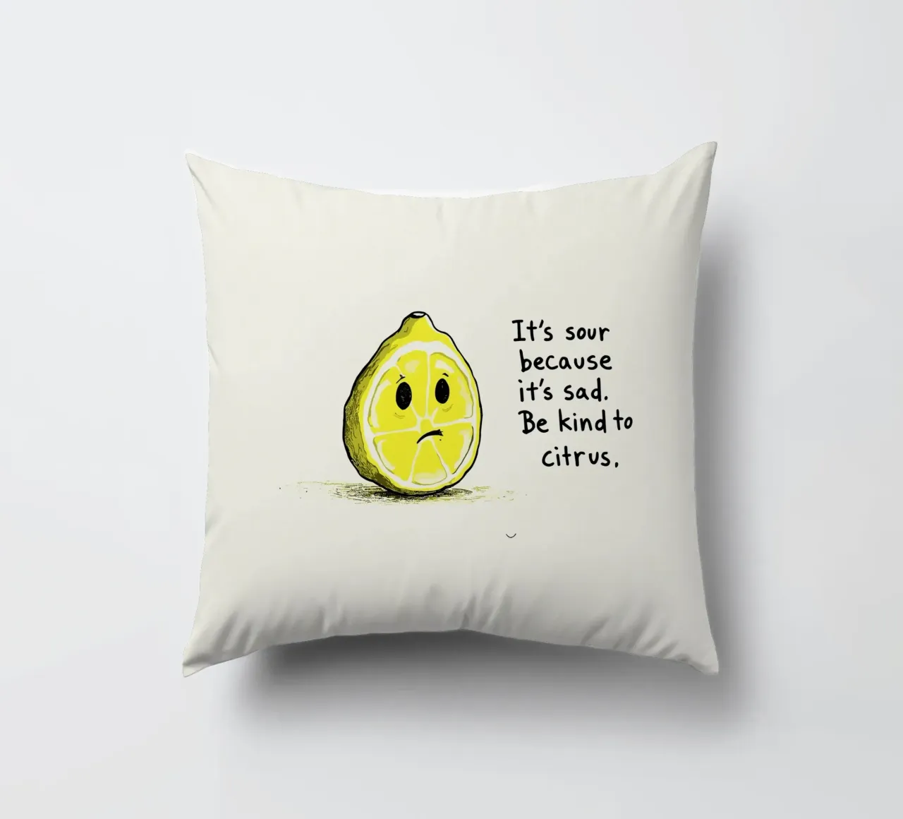 The Melancholy Lemon cuscino da ramosashop