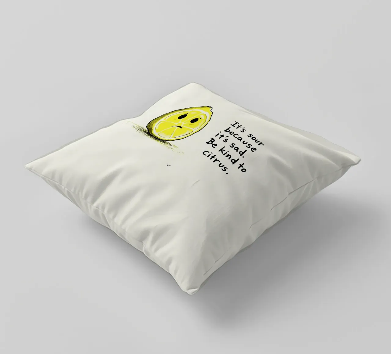 The Melancholy Lemon cuscino da ramosashop
