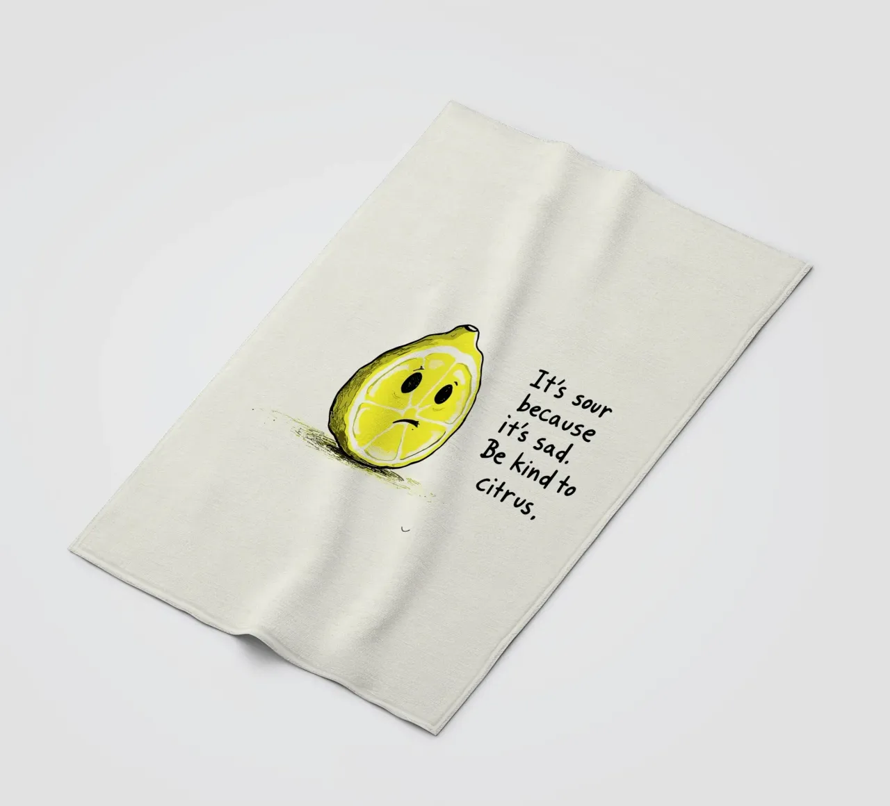 The Melancholy Lemon coperta in pile da ramosashop