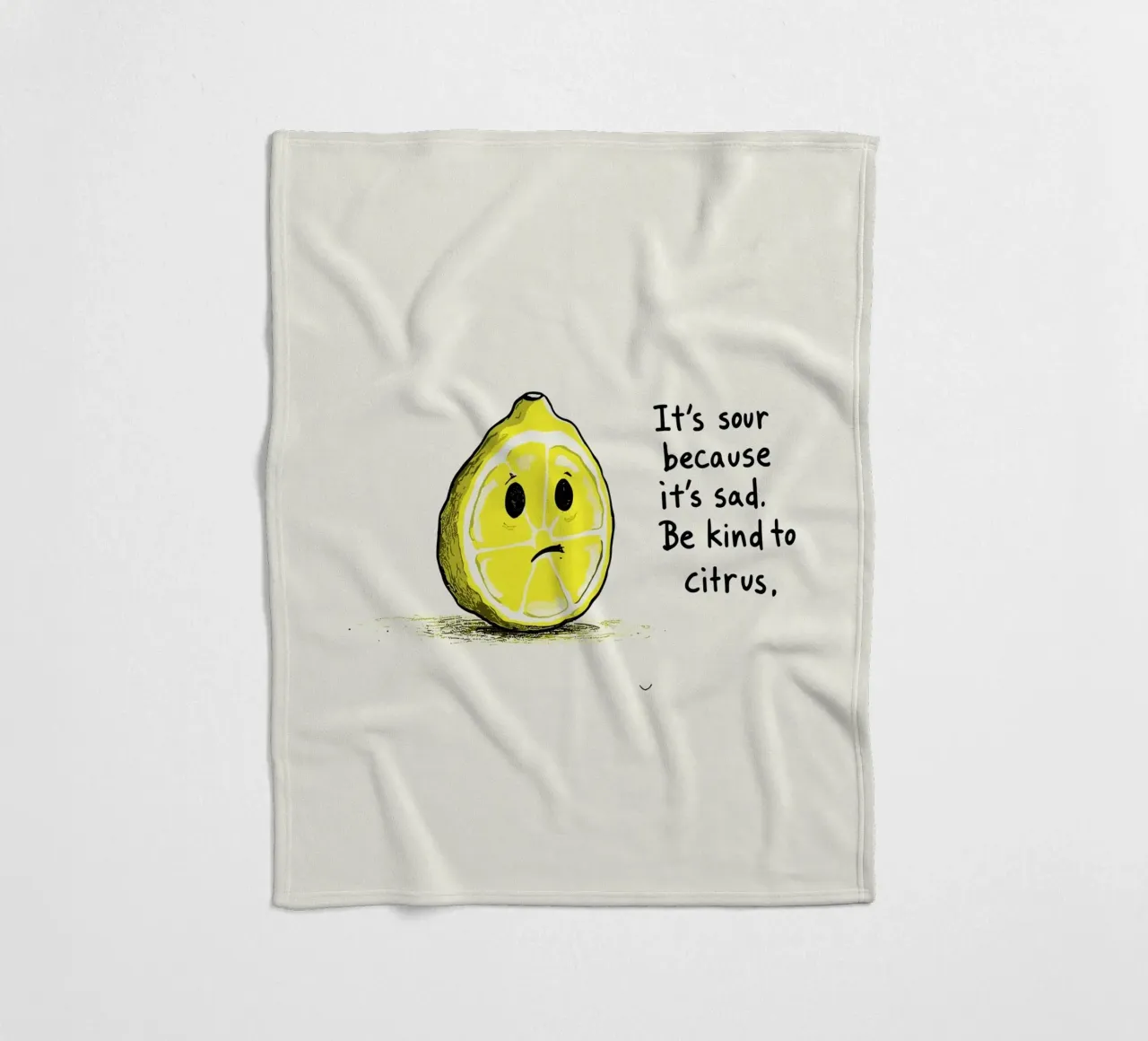 The Melancholy Lemon coperta in pile da ramosashop