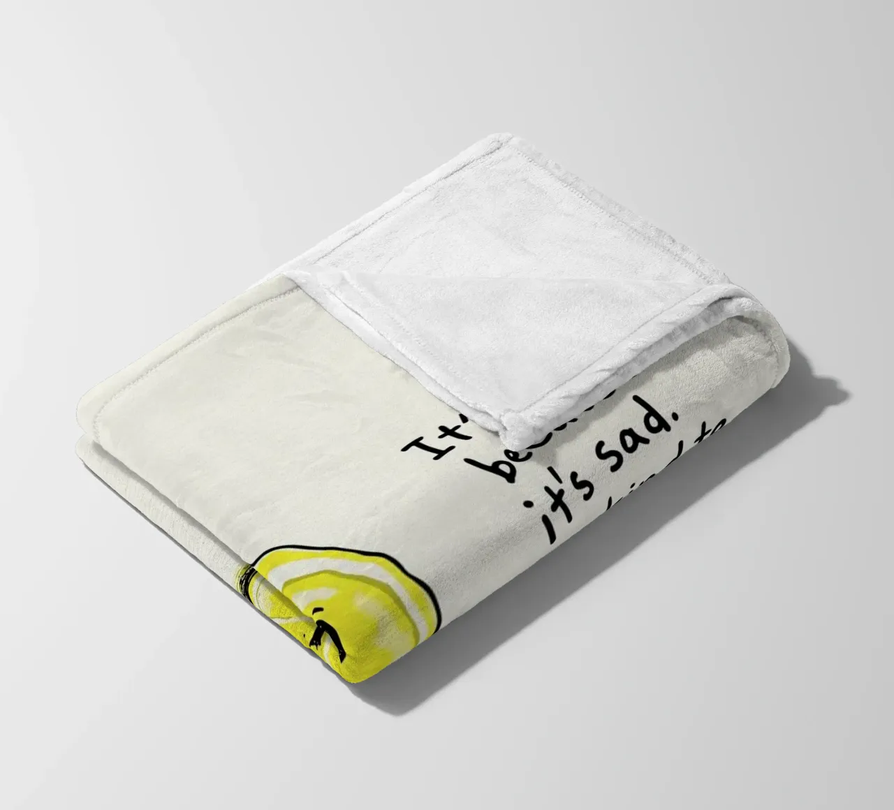 The Melancholy Lemon coperta in pile da ramosashop