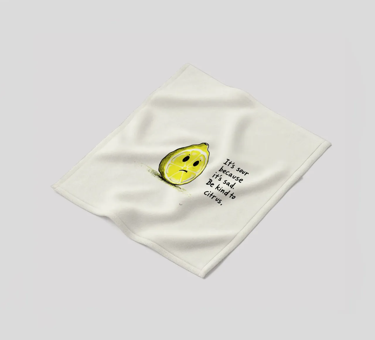 The Melancholy Lemon coperta in pile da ramosashop