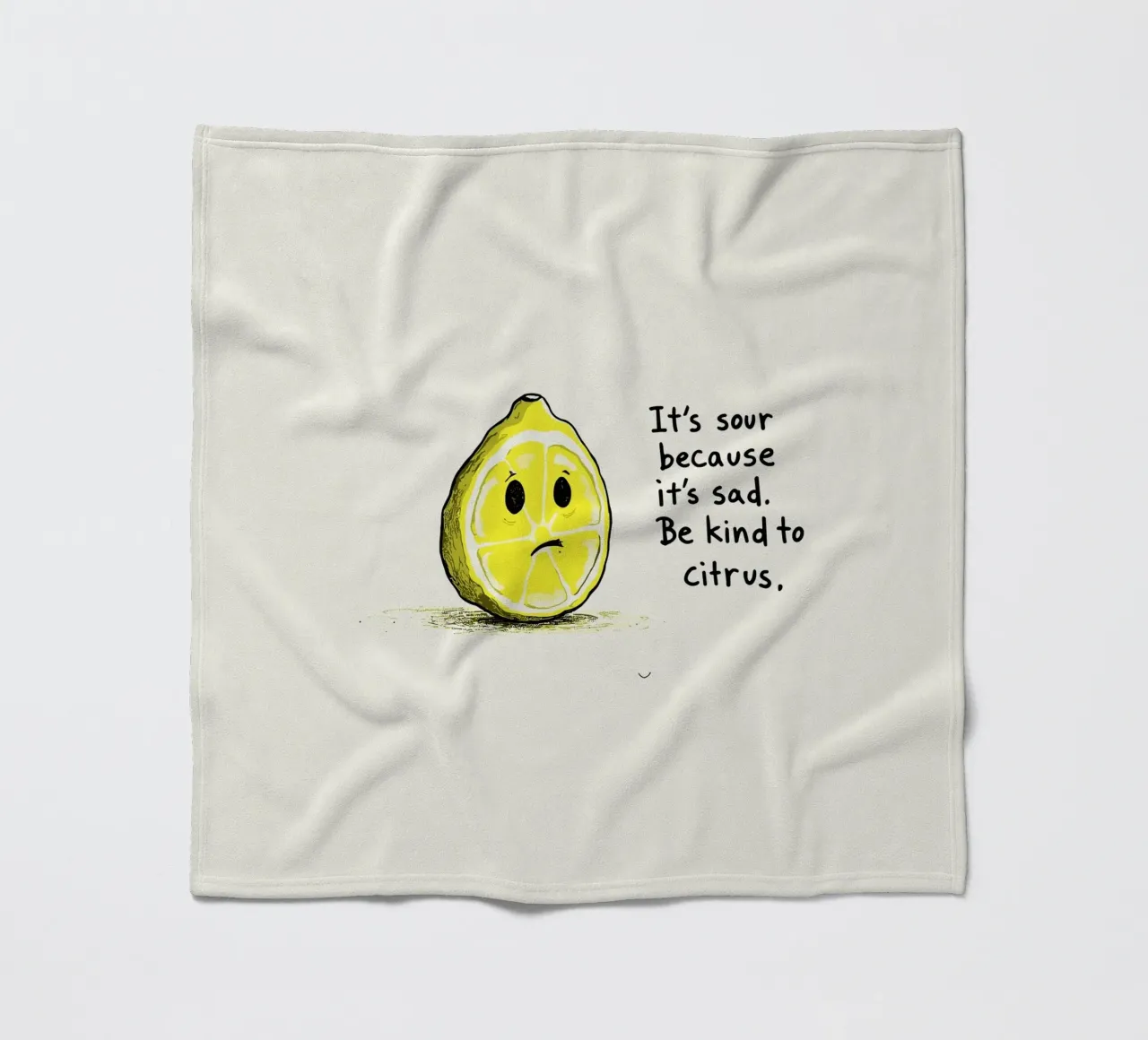 The Melancholy Lemon coperta in pile da ramosashop