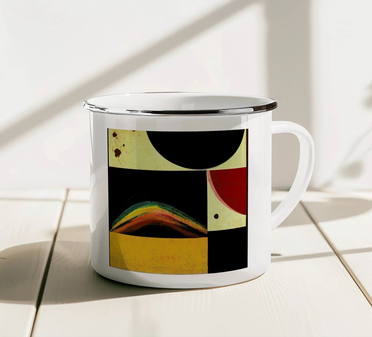The Space Rainbow tazza in smalto da treechild