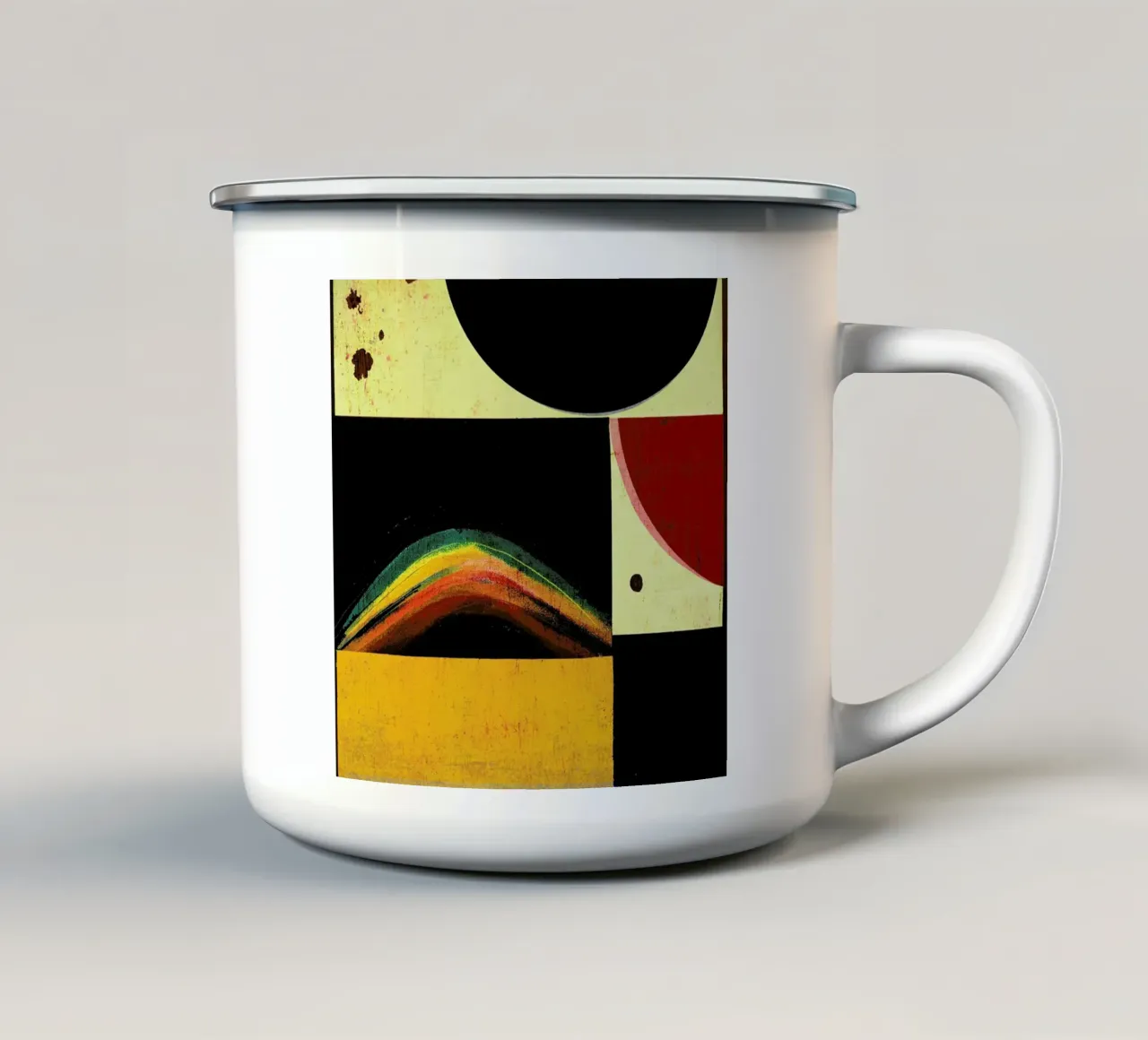 The Space Rainbow tazza in smalto da treechild