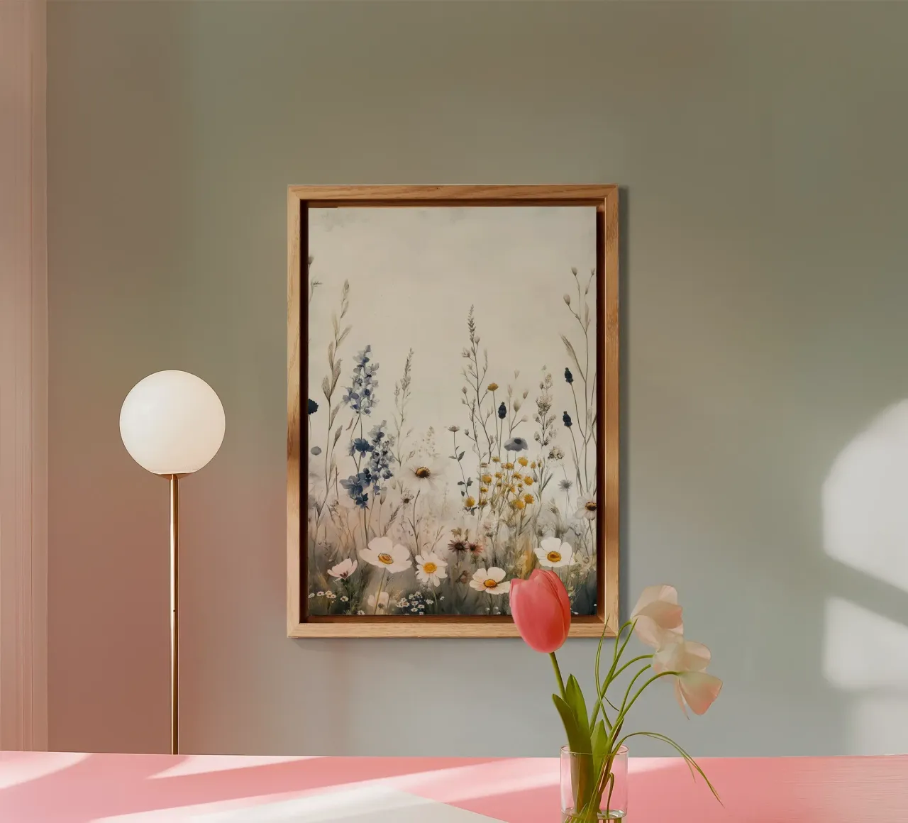 Wildflowers meadow forex plate by Justyna Jaszke JBJart