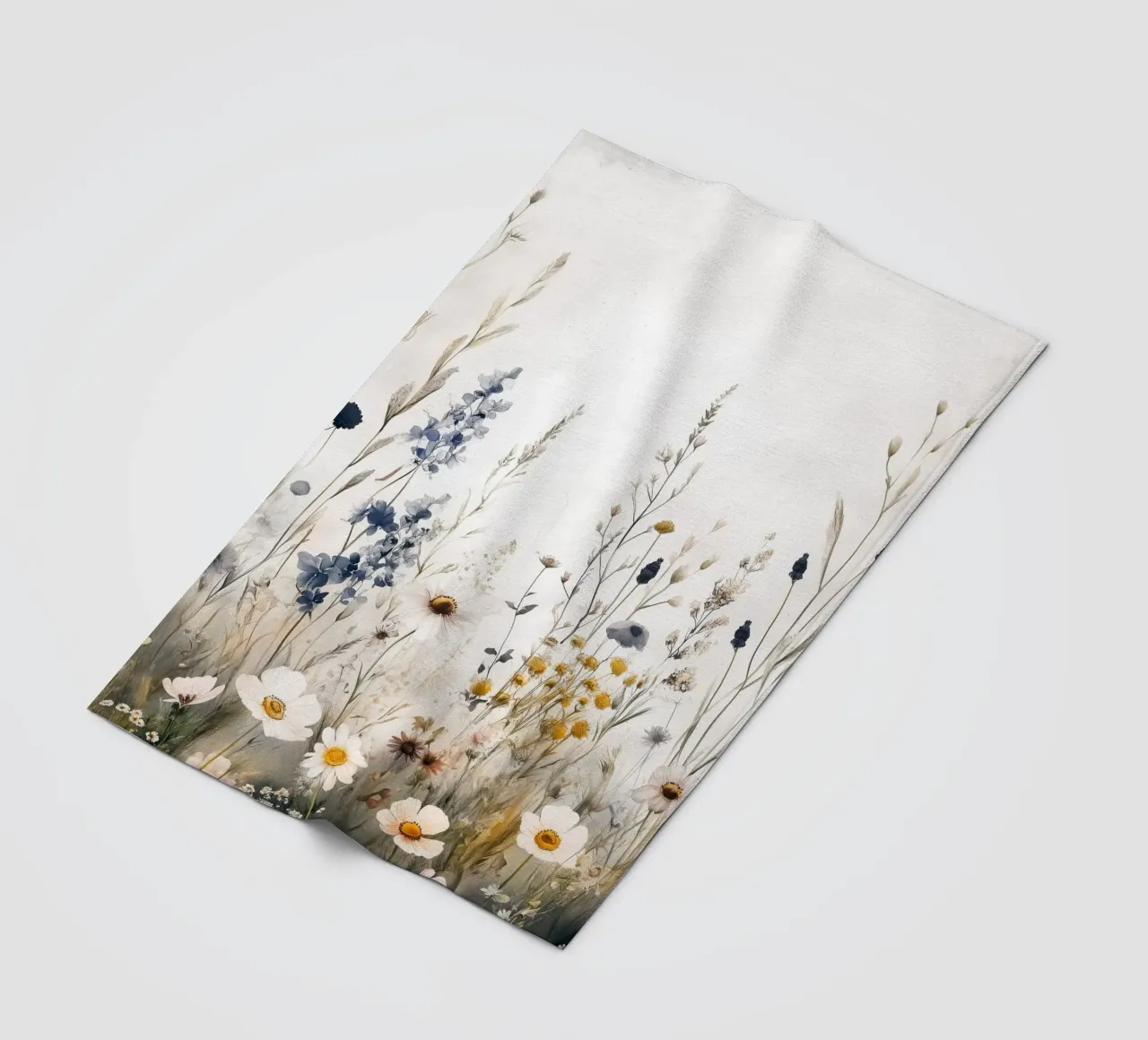 Prato di fiori selvatici coperta in pile da Justyna Jaszke JBJart