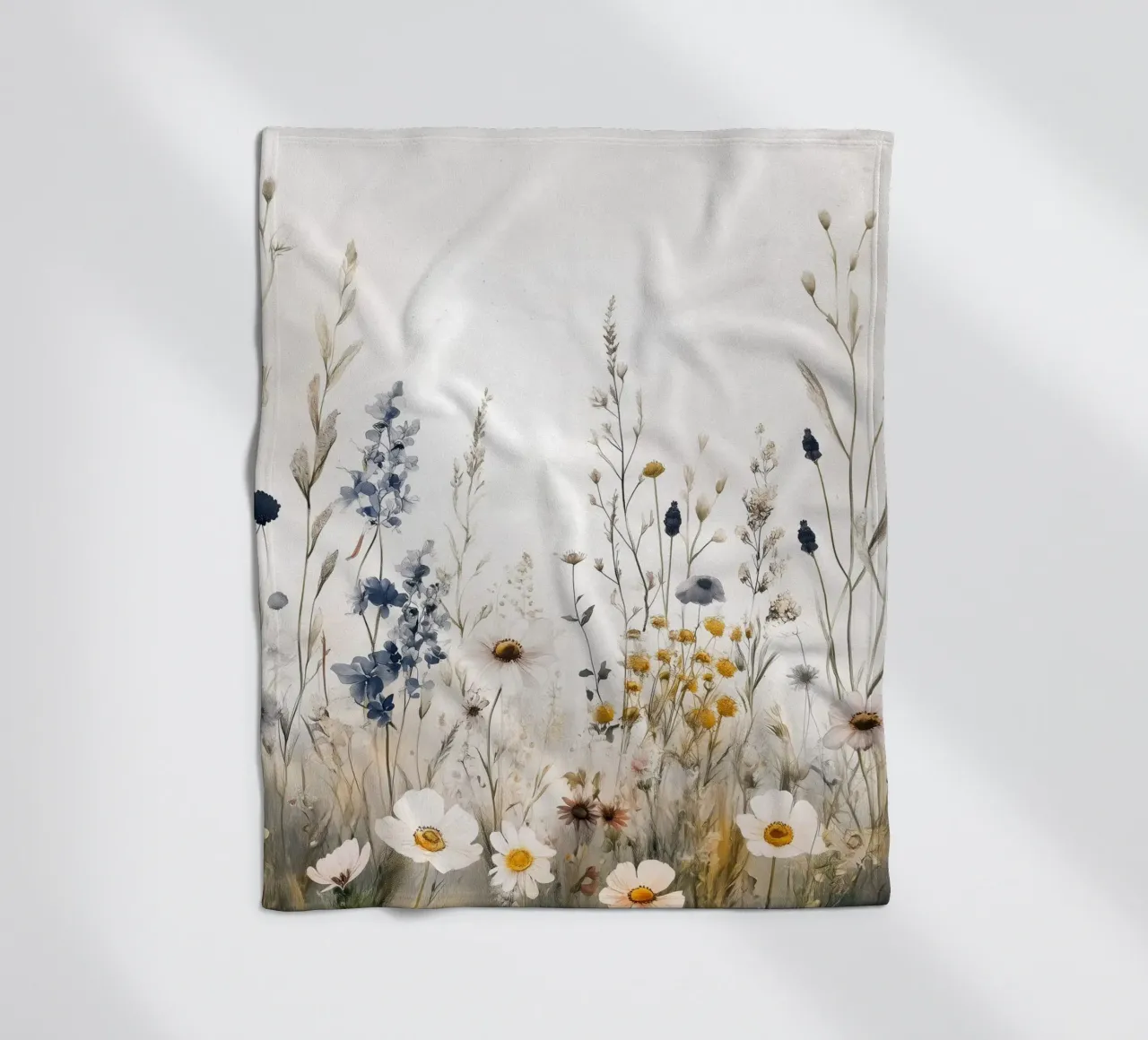 Prato di fiori selvatici coperta in pile da Justyna Jaszke JBJart