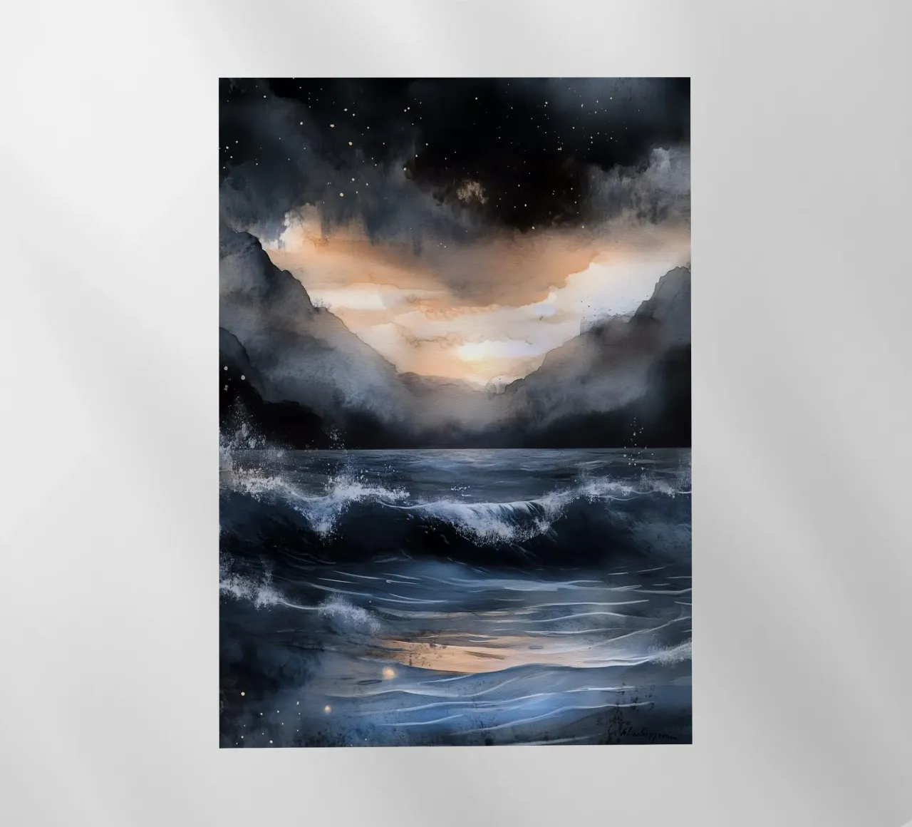 Mare e onde pellicola backlit da Justyna Jaszke JBJart