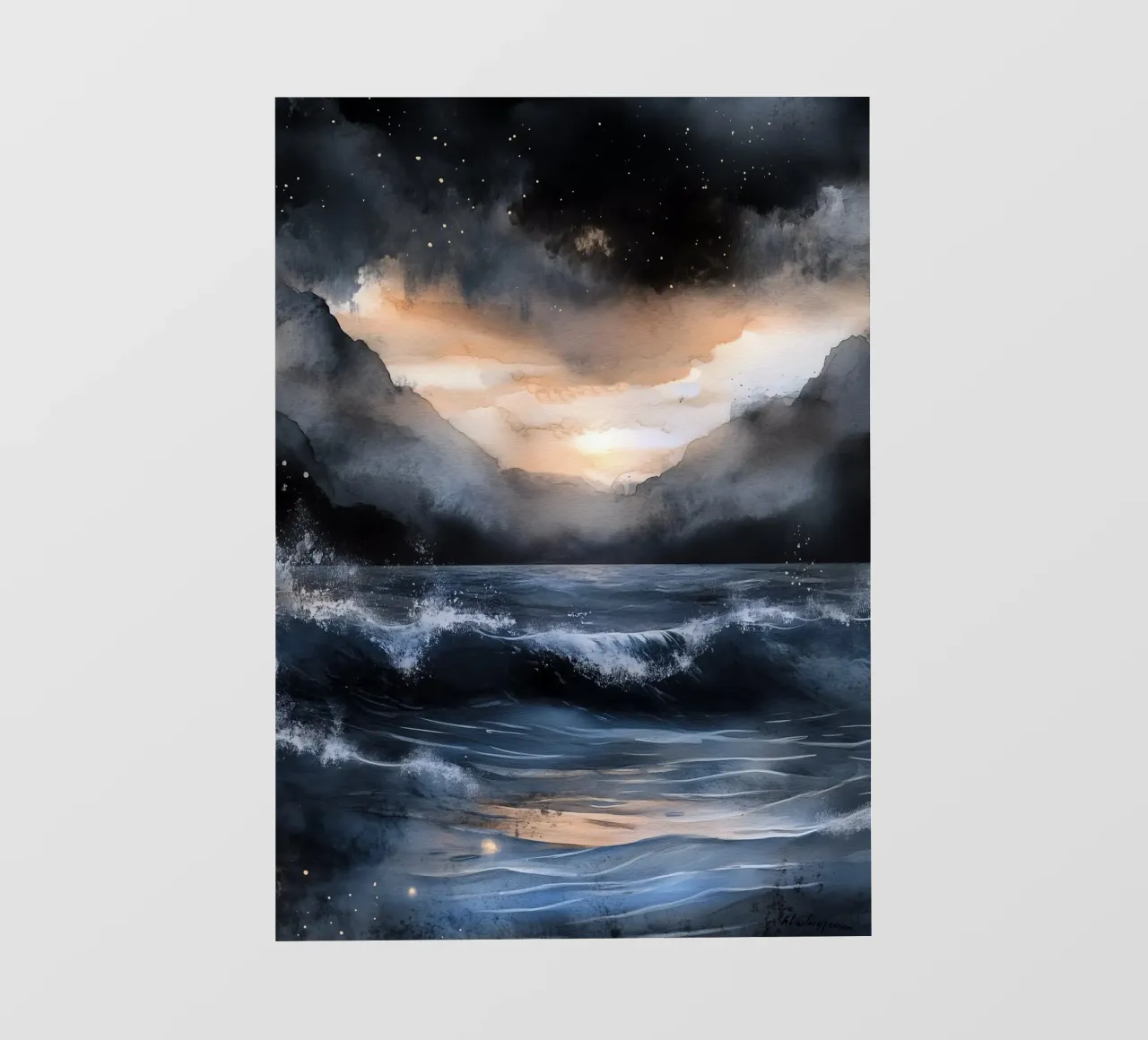 Mare e onde pellicola backlit da Justyna Jaszke JBJart