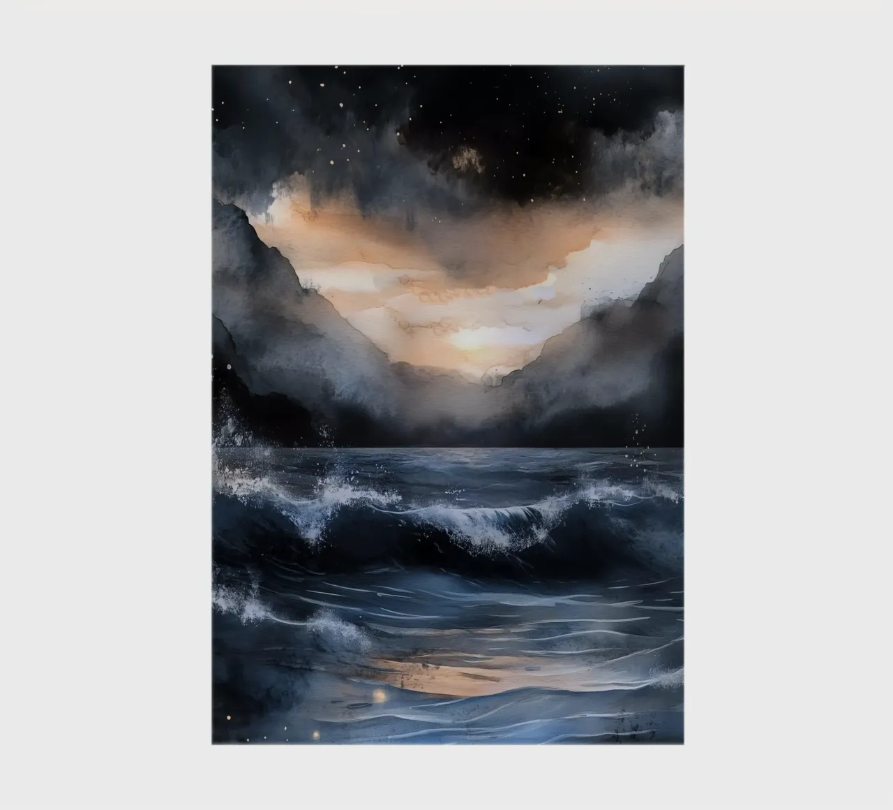 Sea and waves notebook by Justyna Jaszke JBJart