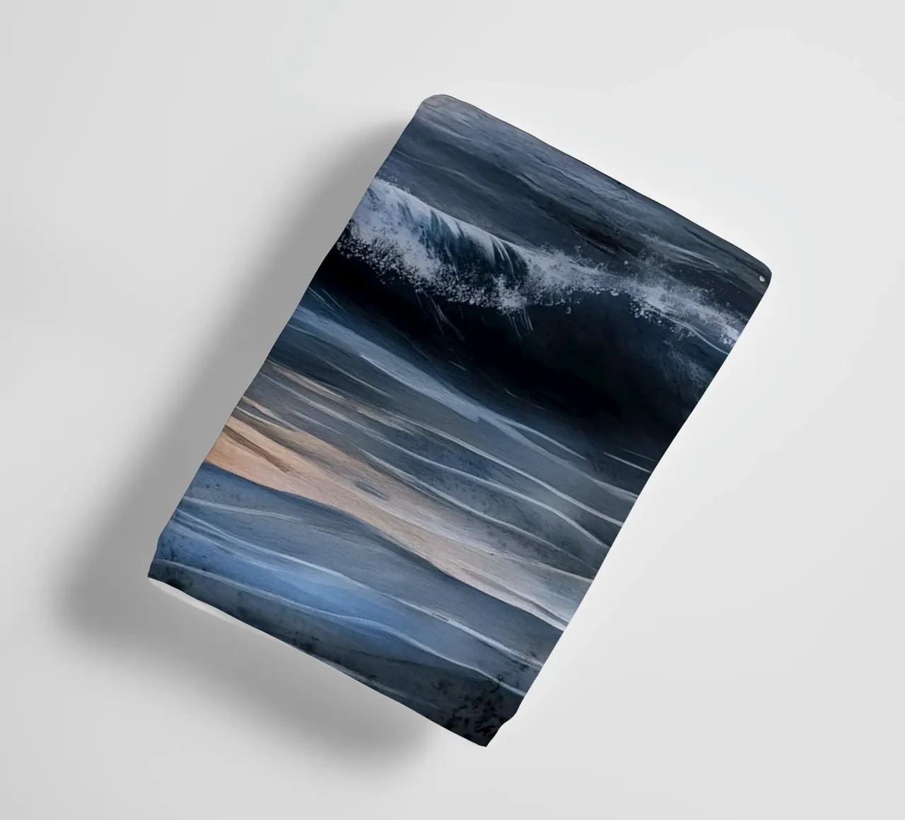 Sea and waves towel by Justyna Jaszke JBJart