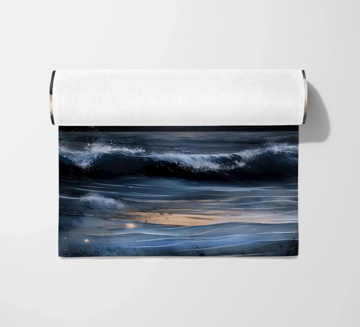 Zee en golven strandhanddoek van Justyna Jaszke JBJart