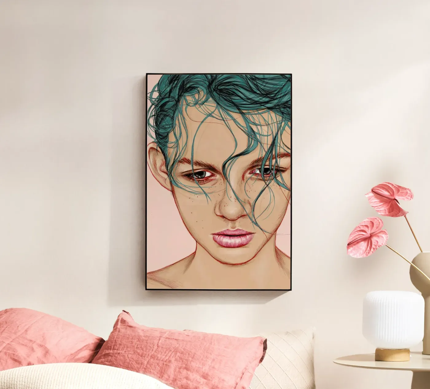 Swim acryl van Laura O'Connor
