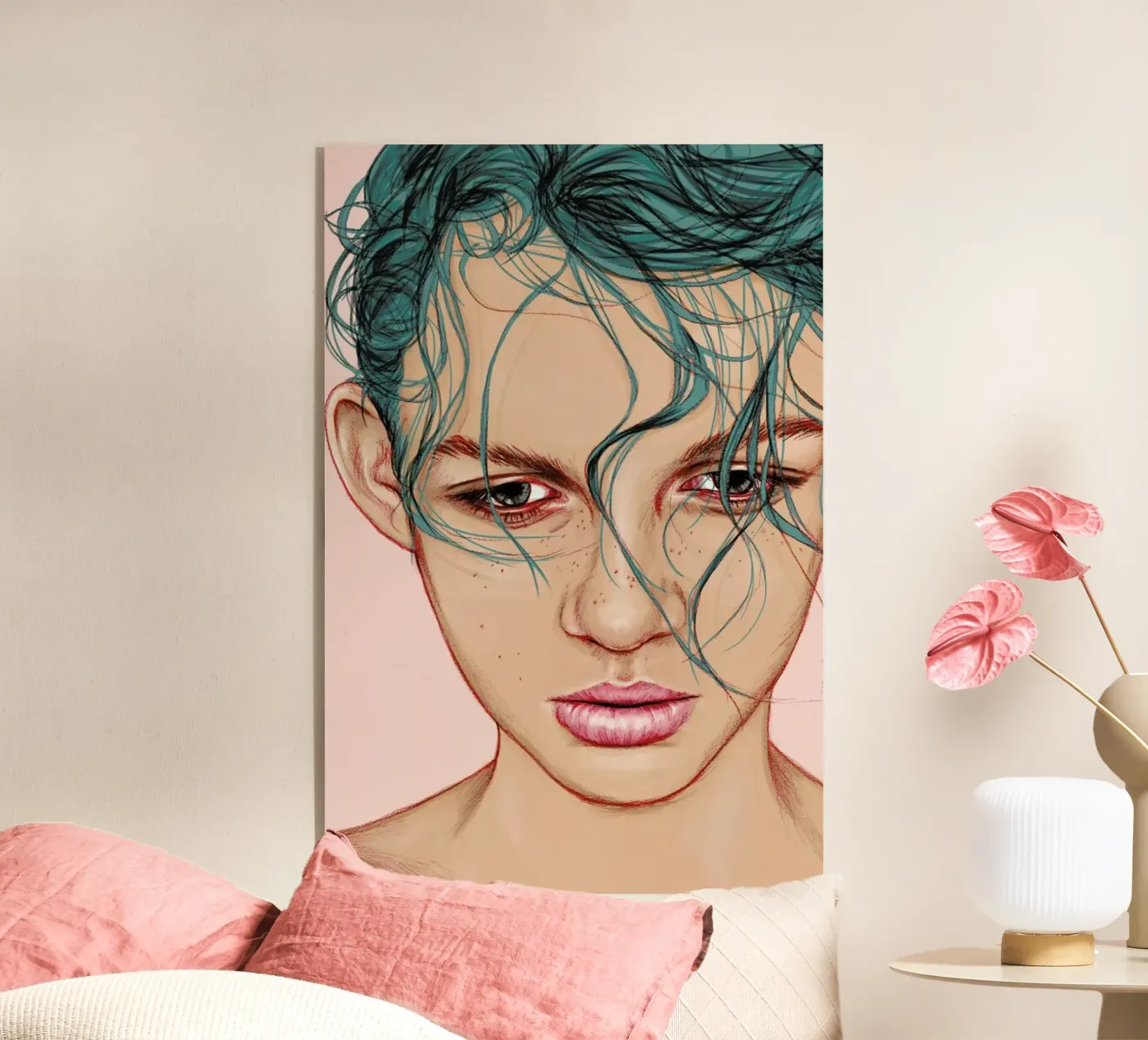 Swim acryl van Laura O'Connor