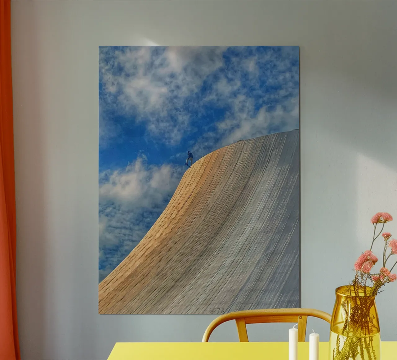 Nato per essere selvaggio poster con telaio in legno da Bitburg Studio