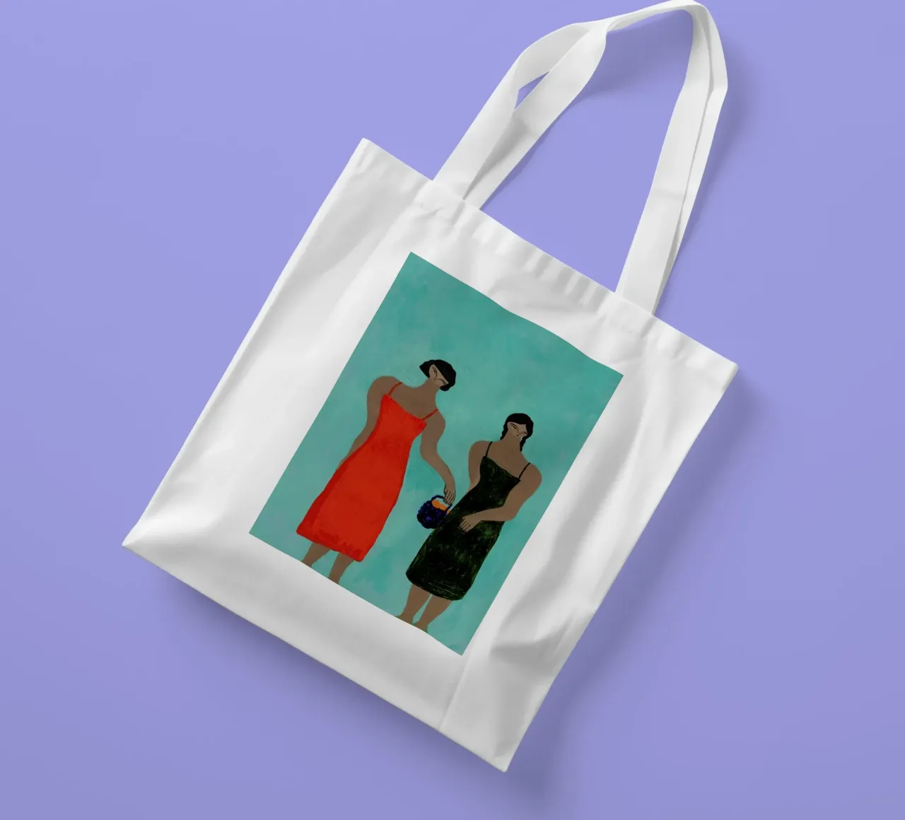 Bag full of Oranges borsa in juta da Nudes and Croissants