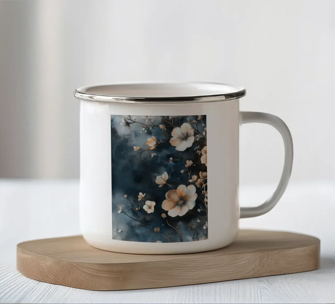 Blossoms tazza in smalto da Justyna Jaszke JBJart