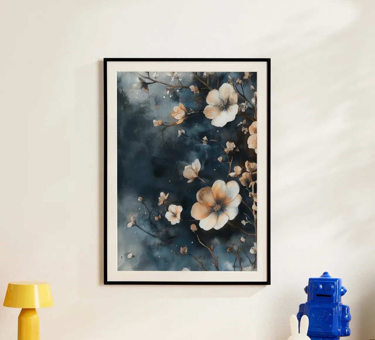 Blossoms poster con telaio in legno da Justyna Jaszke JBJart