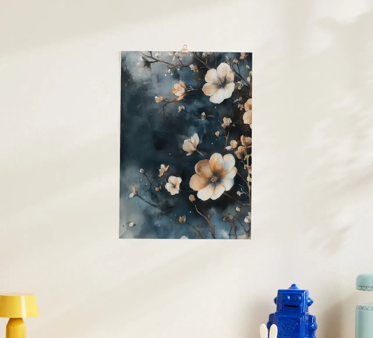 Blossoms poster con telaio in legno da Justyna Jaszke JBJart