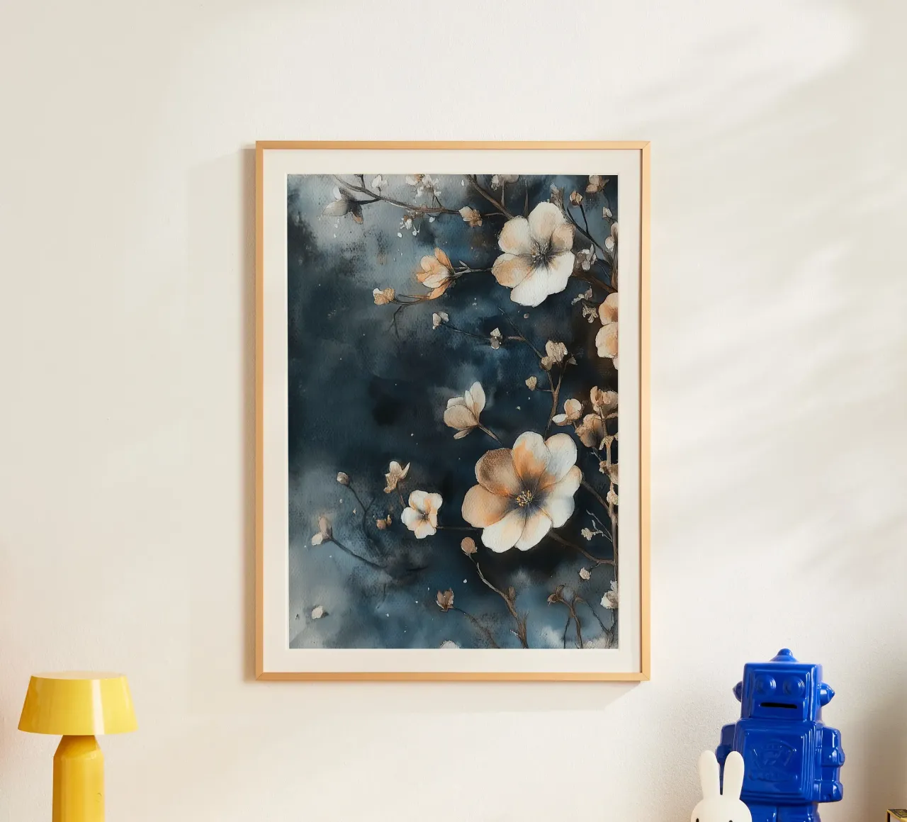 Blossoms poster con telaio in legno da Justyna Jaszke JBJart
