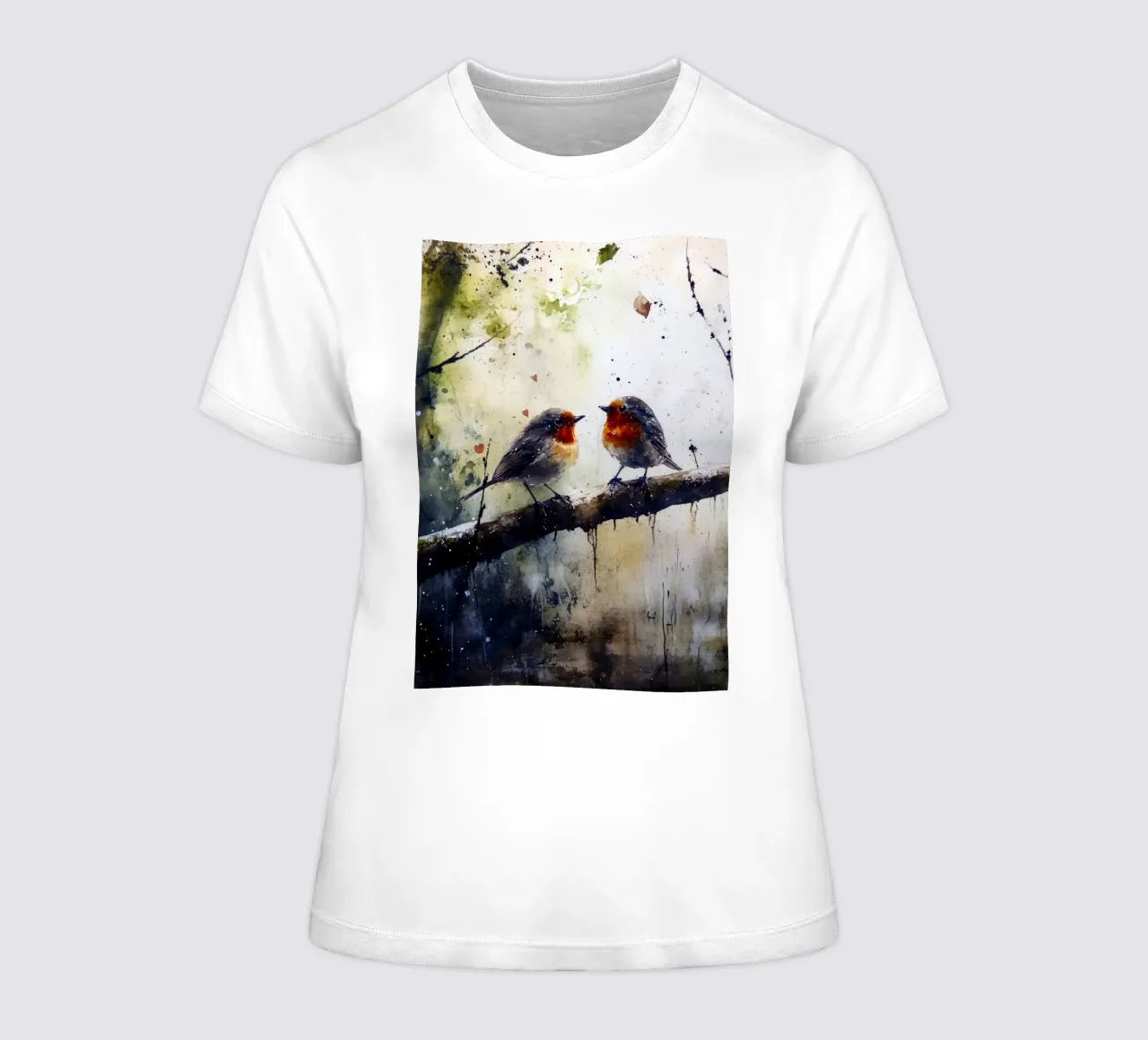 Vögel Sperlinge Frauen T-Shirt von Justyna Jaszke JBJart