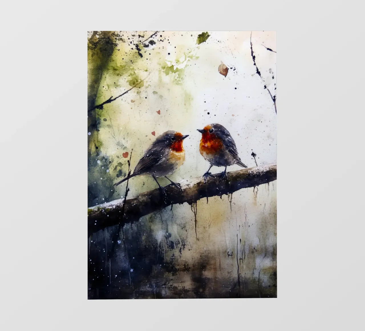 Birds sparrows photo wallpaper by Justyna Jaszke JBJart