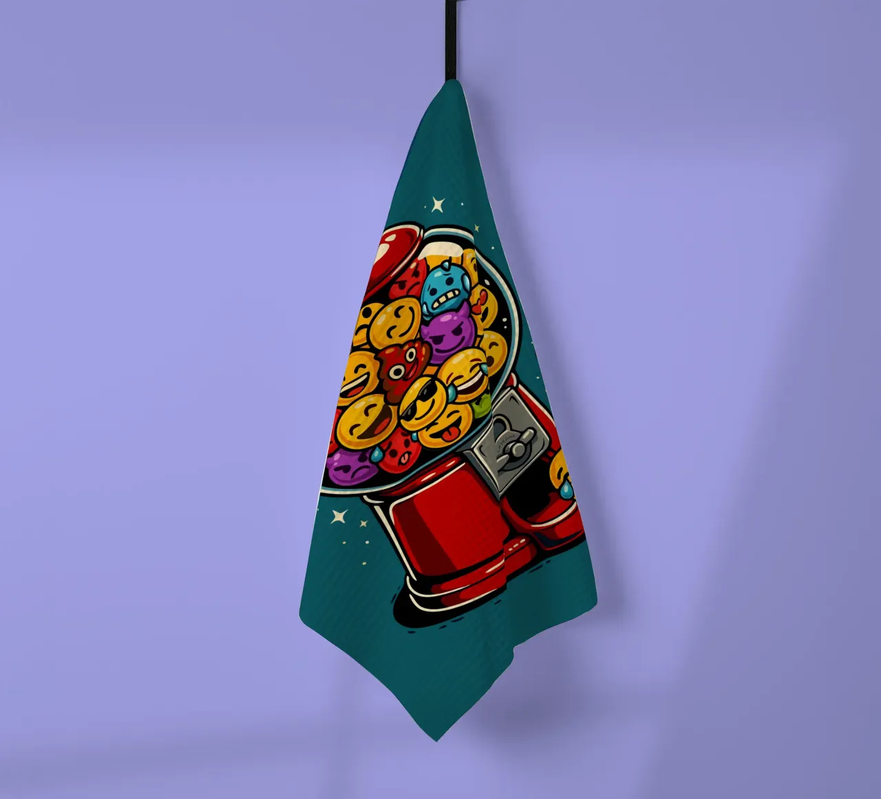 Gumball Emojis tea towel by LM2KONE