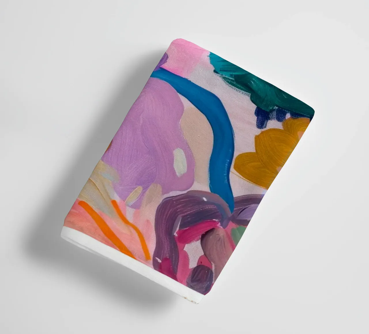 Stampe d'arte colorate astratte di fiori, opere d'arte floreali astratte asciugamano da bagno da Boheme