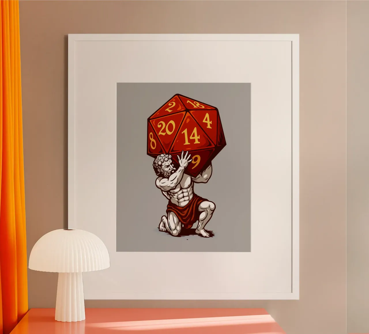 D20 Atlas Poster von LM2KONE