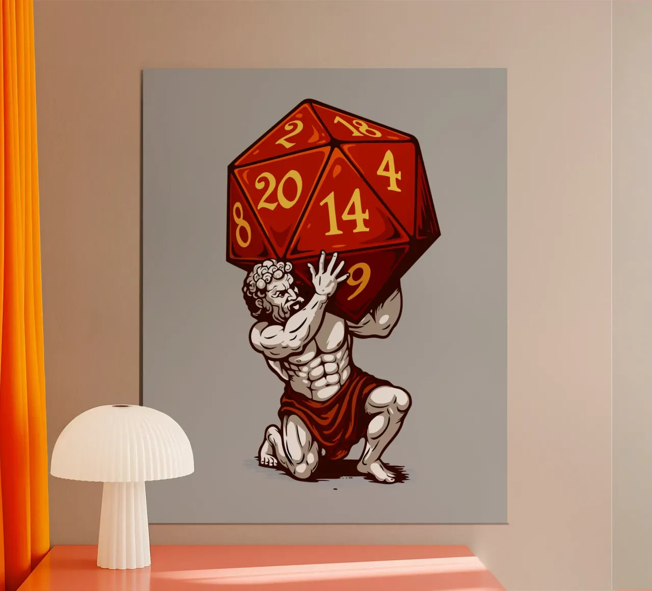 D20 Atlas Poster von LM2KONE