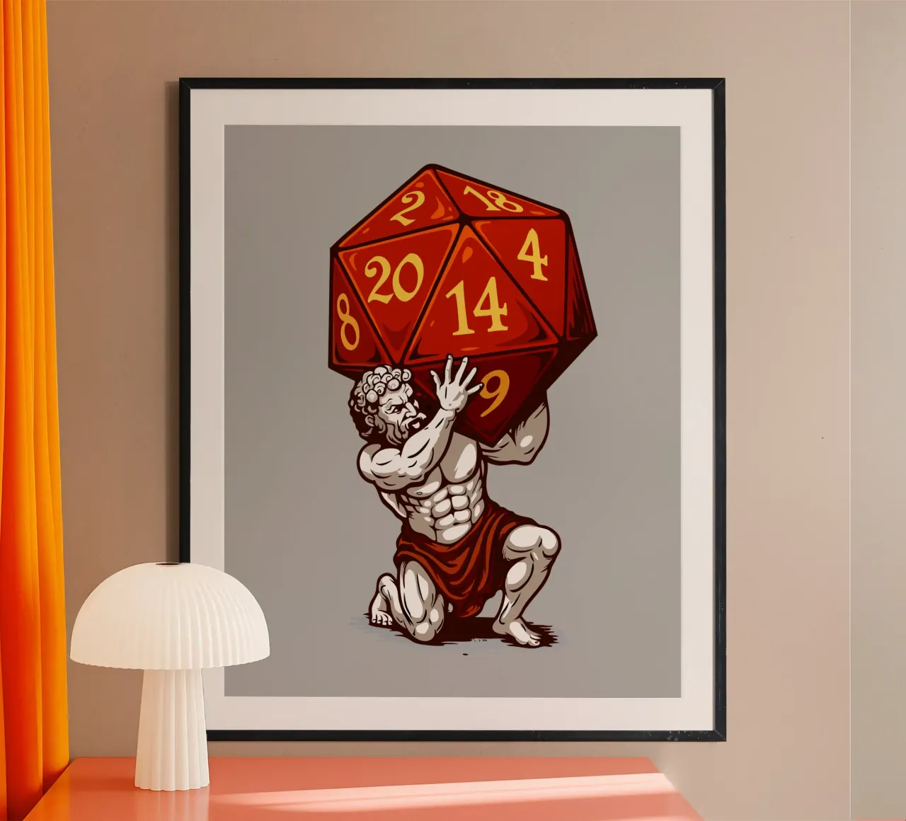 D20 Atlas Poster von LM2KONE