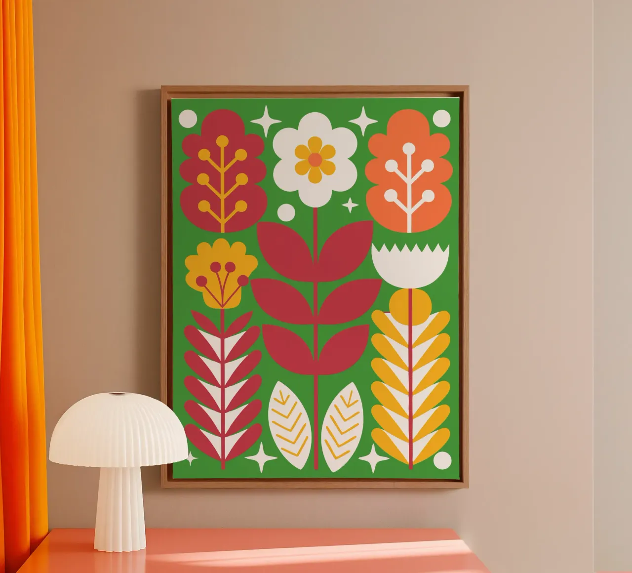 Fiori belli tela con Cornice a cassetta da FLOWER PLACE SHOP