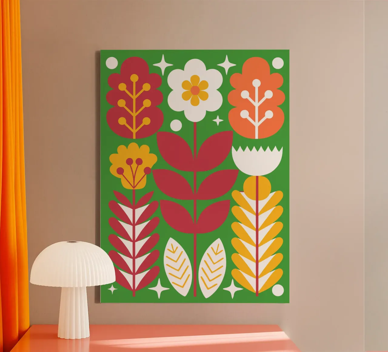 Fiori belli tela con Cornice a cassetta da FLOWER PLACE SHOP