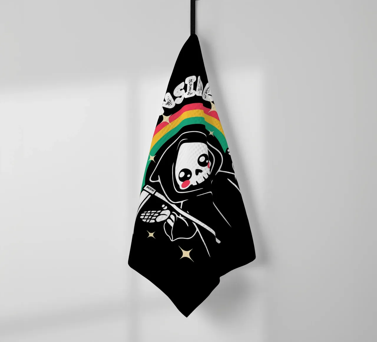 Dead Inside - Crâne mignon torchon de LM2KONE