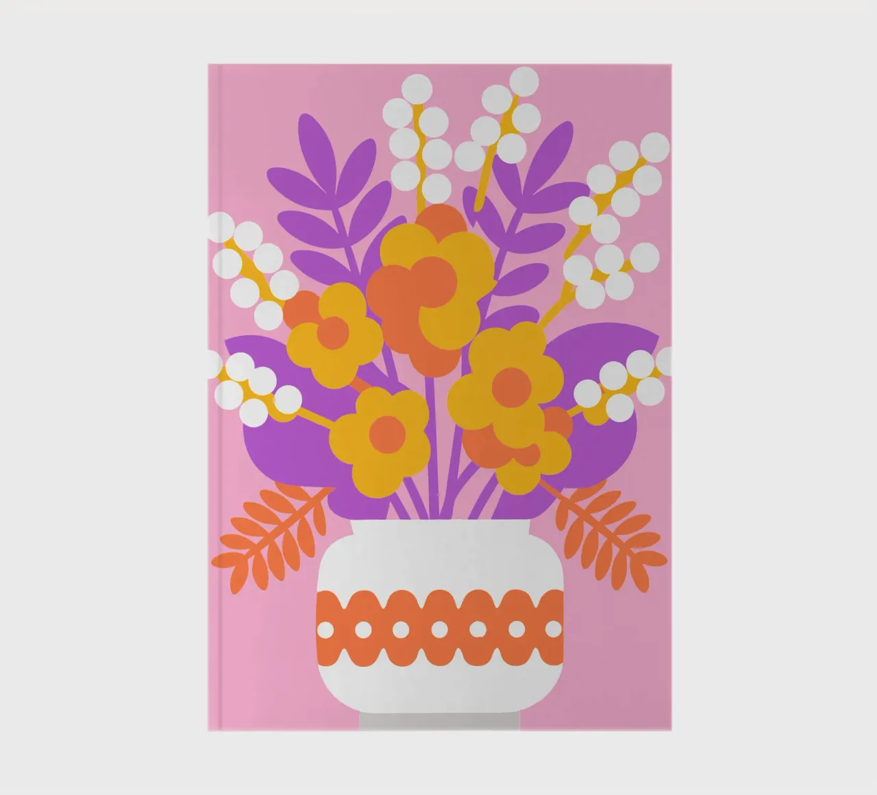 Flowers In A Vase notebook by FLOWER PLACE SHOP