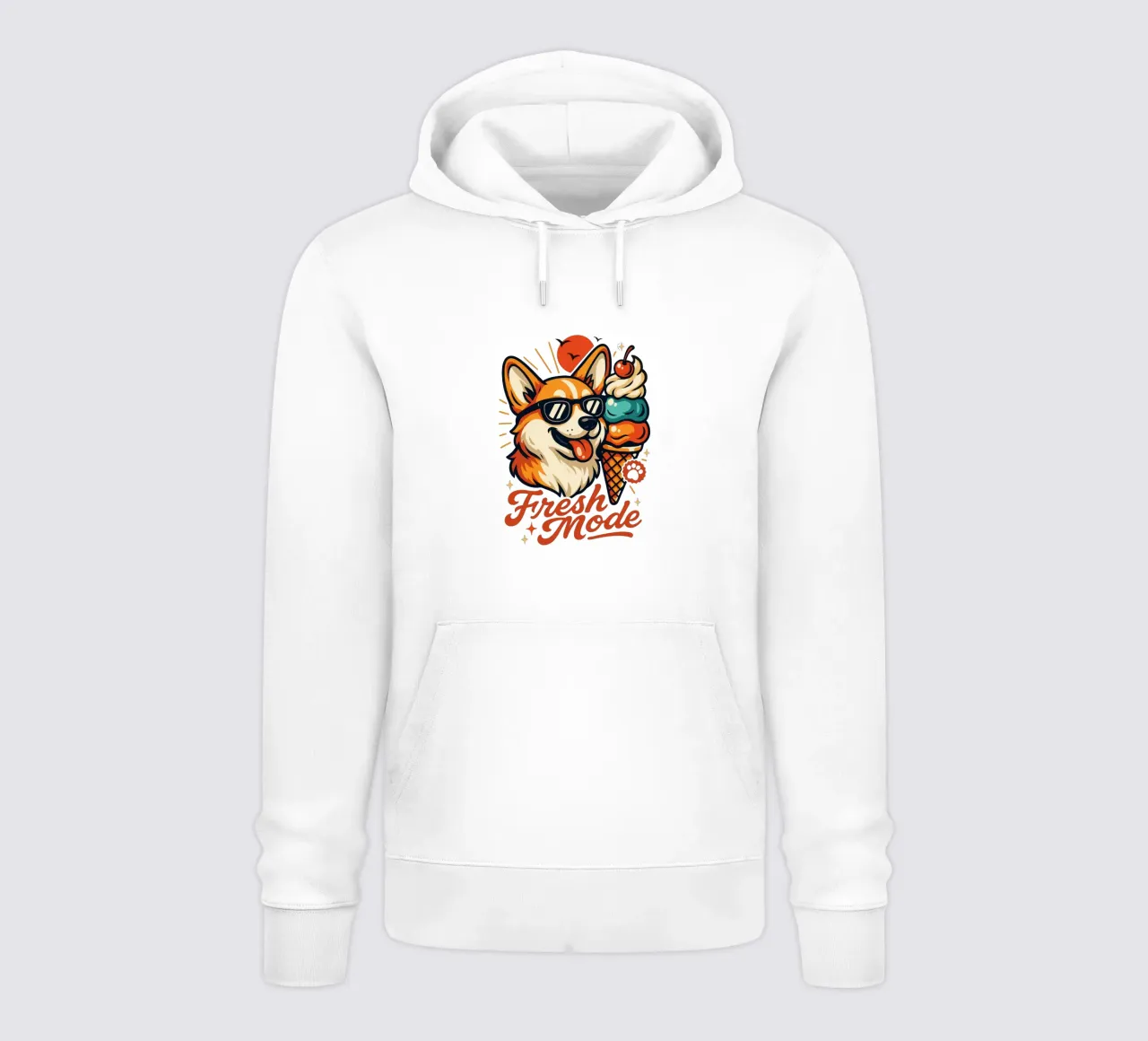 Gelato Corgi Fresh Mode felpa con cappuccio da LM2KONE