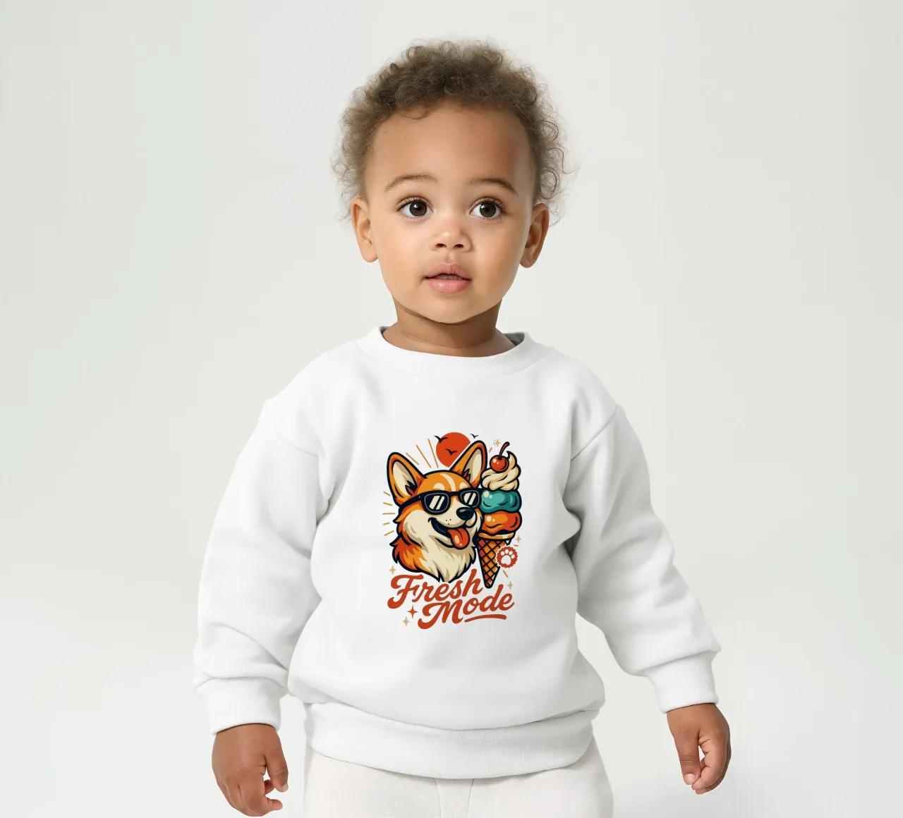 Helado Corgi Modo Fresco sudadera de bebé de LM2KONE