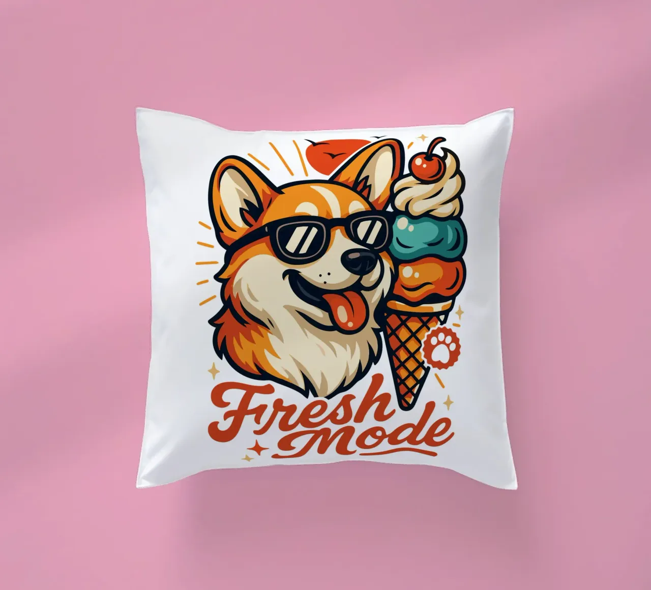 Gelato Corgi Fresh Mode cuscino da LM2KONE