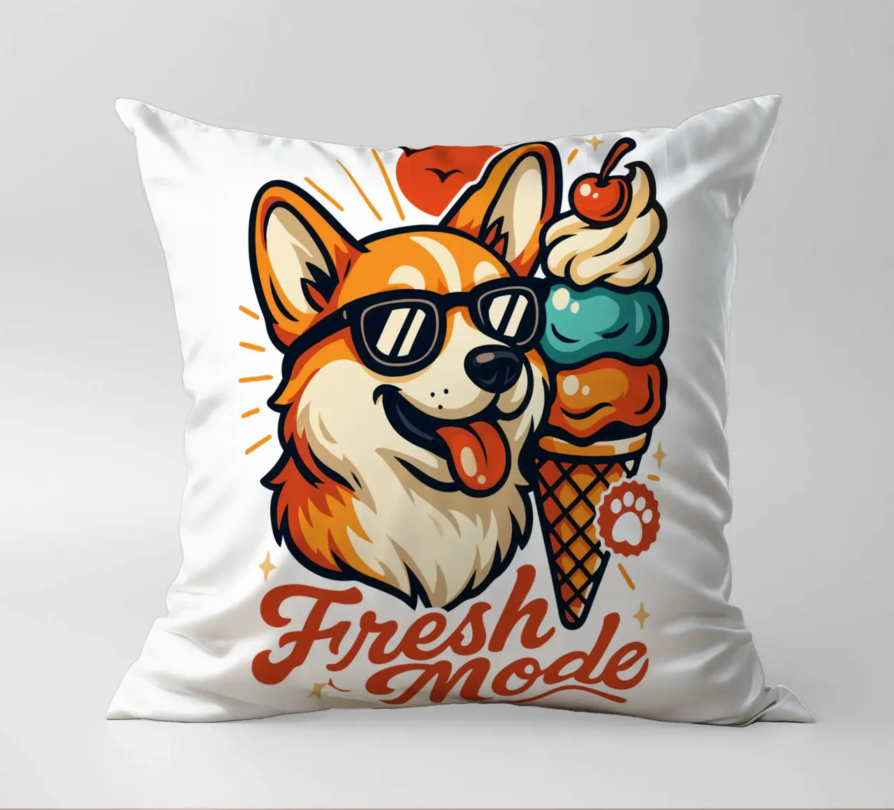 Gelato Corgi Fresh Mode cuscino da LM2KONE