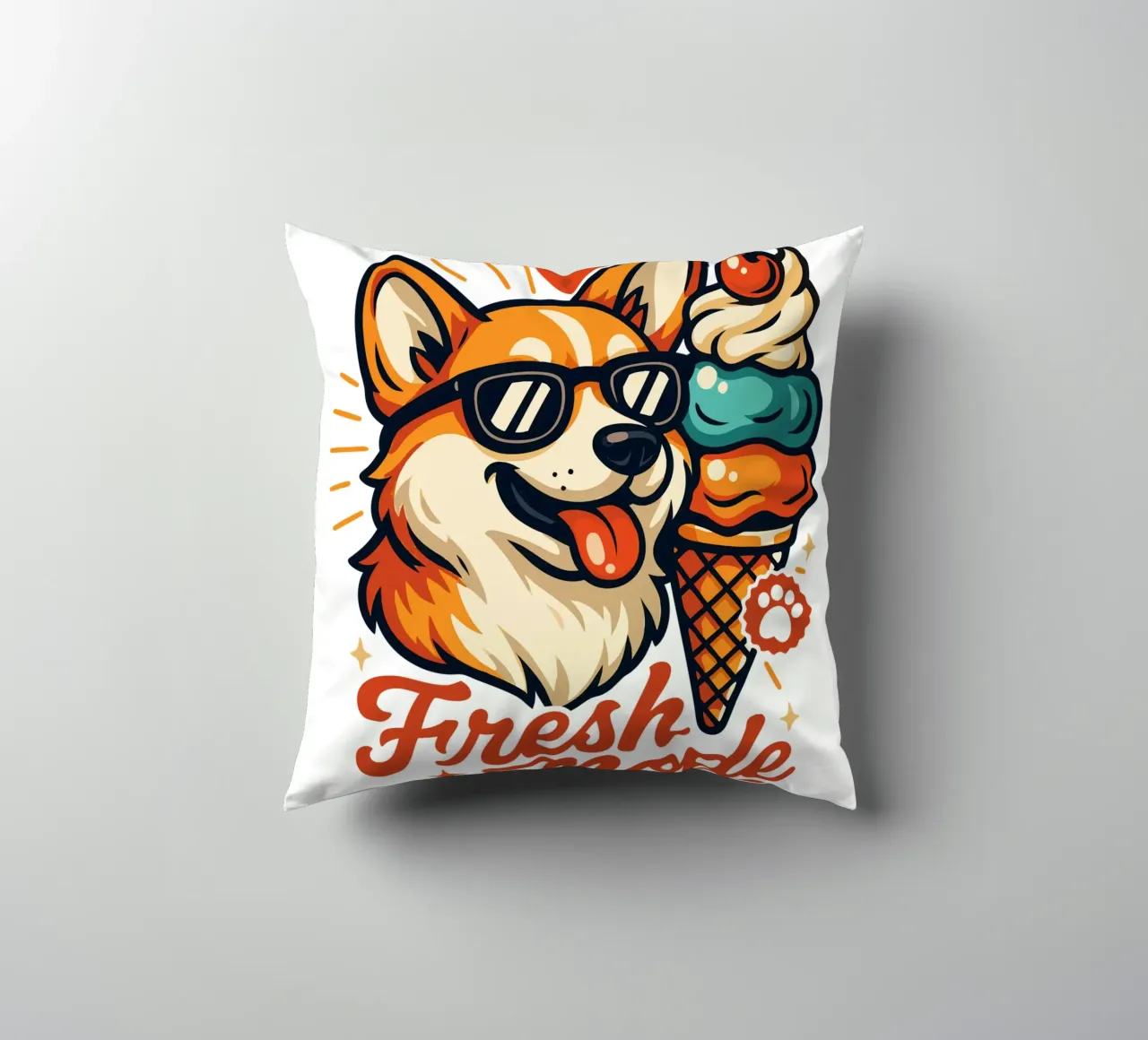 Gelato Corgi Fresh Mode cuscino da LM2KONE