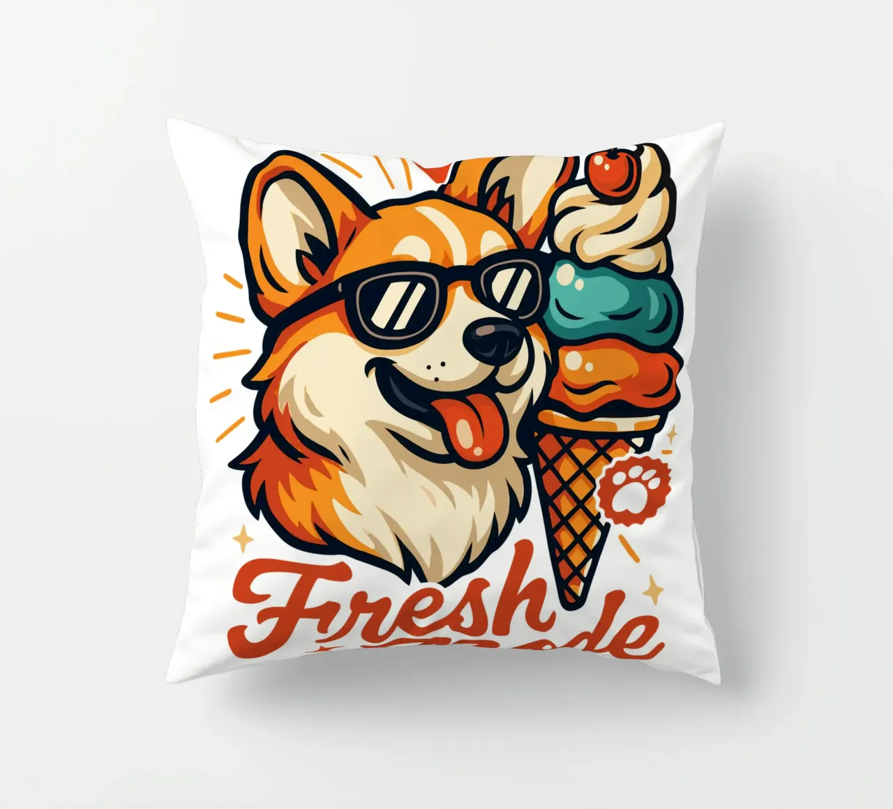 Gelato Corgi Fresh Mode cuscino da LM2KONE