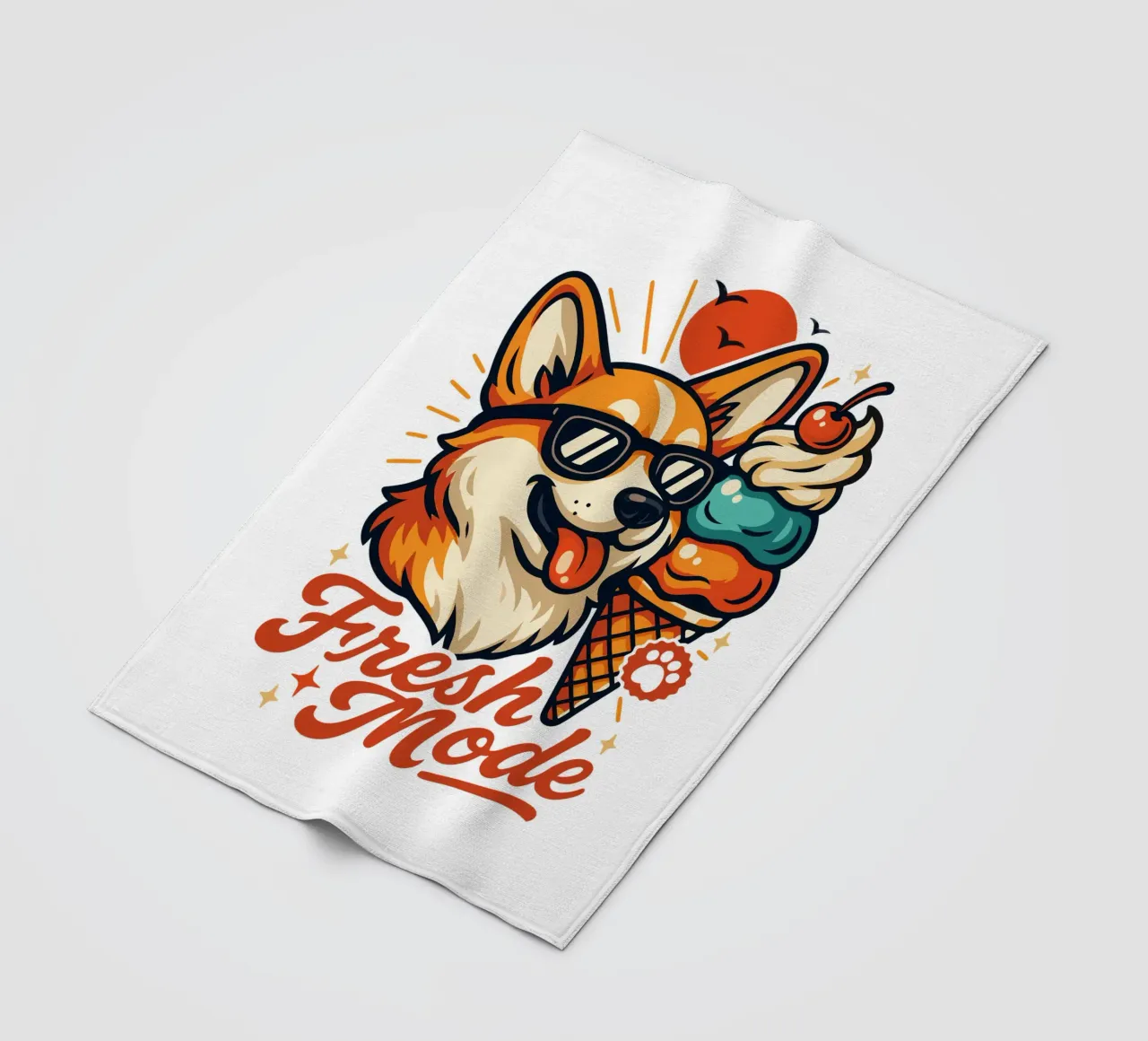 Gelato Corgi Fresh Mode coperta in pile da LM2KONE