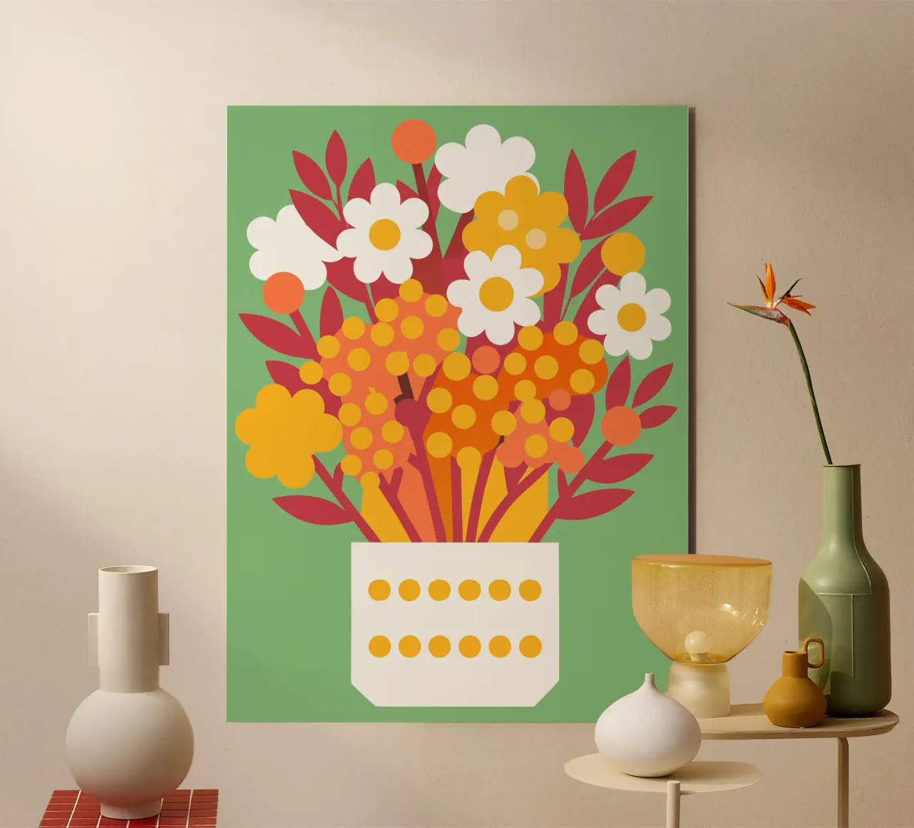 Fiori in vaso alluminio dibond da FLOWER PLACE SHOP