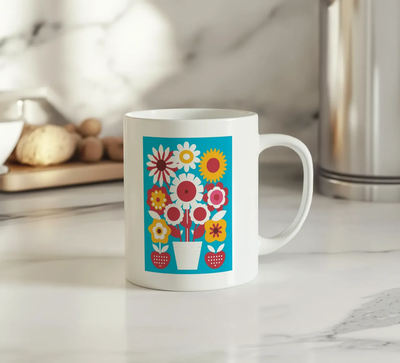 Fiori in vaso tazza in ceramica da FLOWER PLACE SHOP