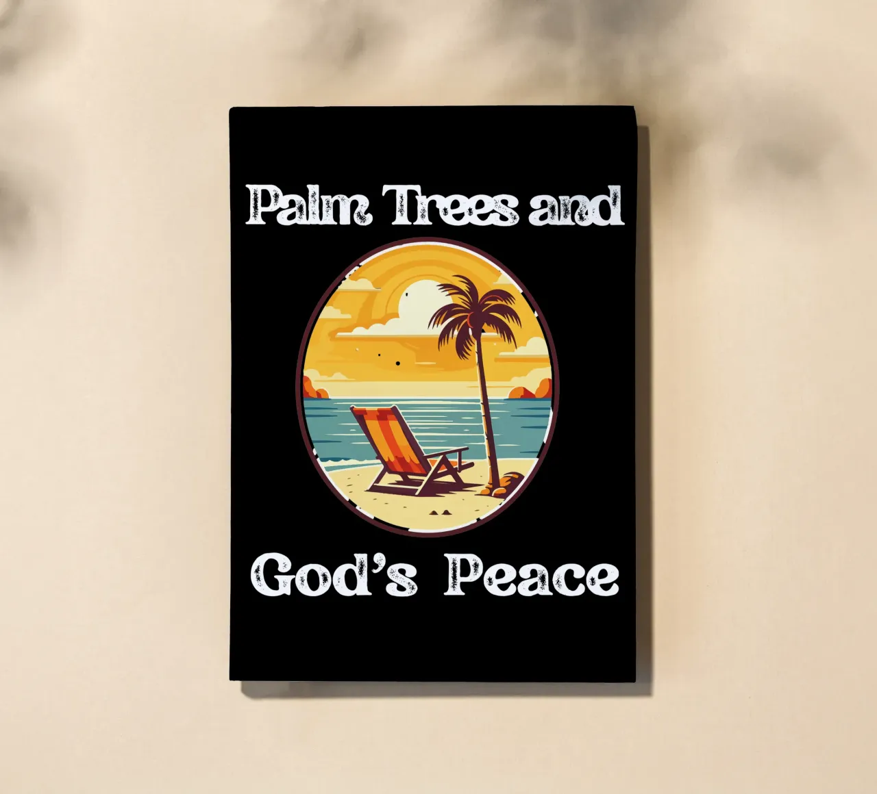 Rooted in Grace, Reaching Like Palm Trees Grounded in God notebook by Lionandlamb