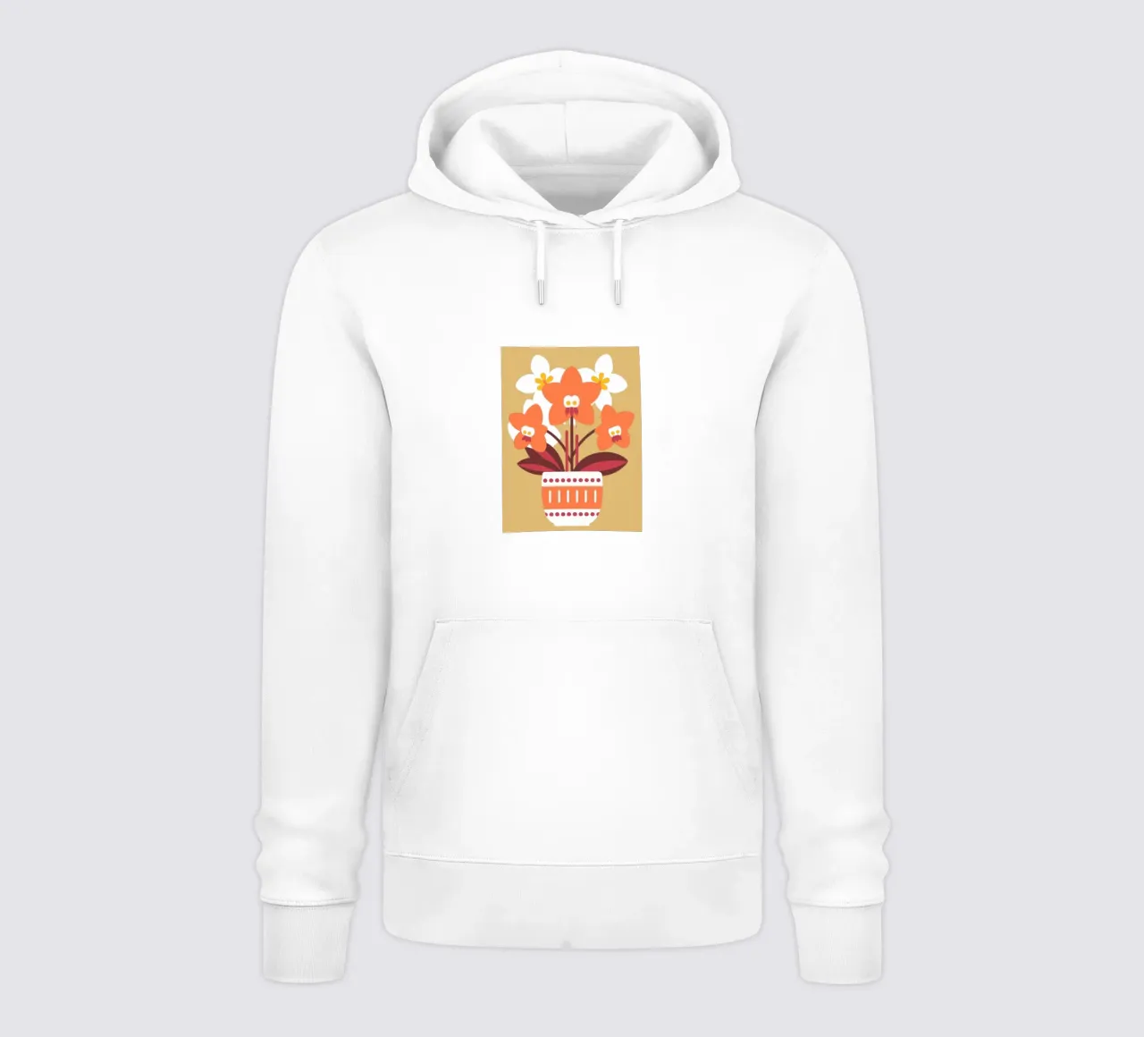 Orchidea in vaso felpa con cappuccio da FLOWER PLACE SHOP