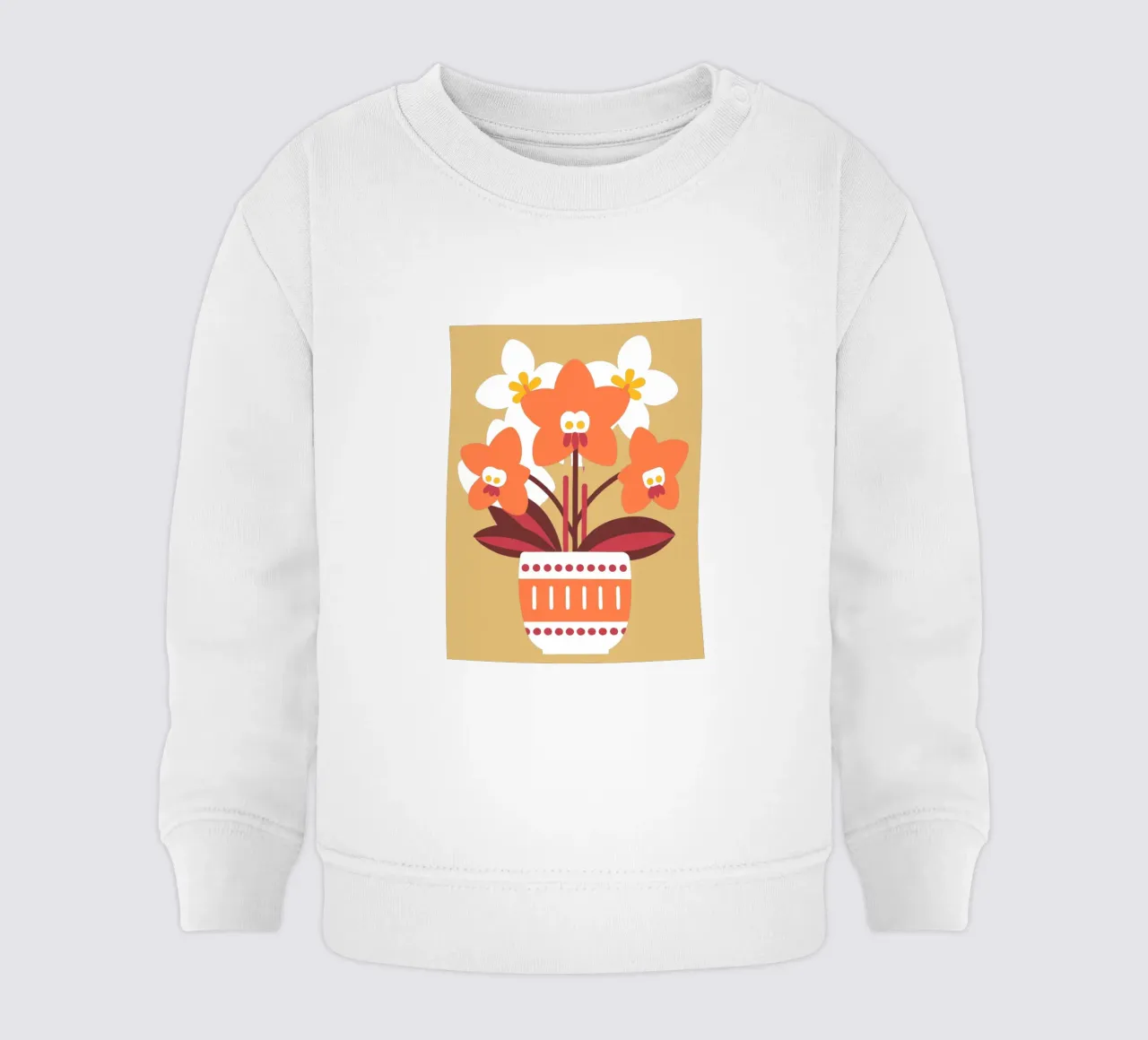 Orchidea in vaso felpa neonato da FLOWER PLACE SHOP